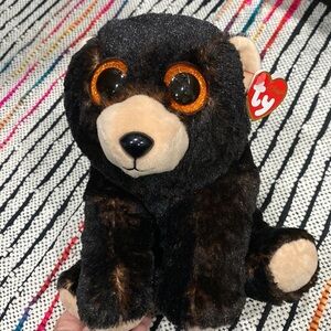 Ty Kodi Bear 9” plush NWT Beanie Boos Bear with big eyes
